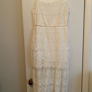 White lace dress